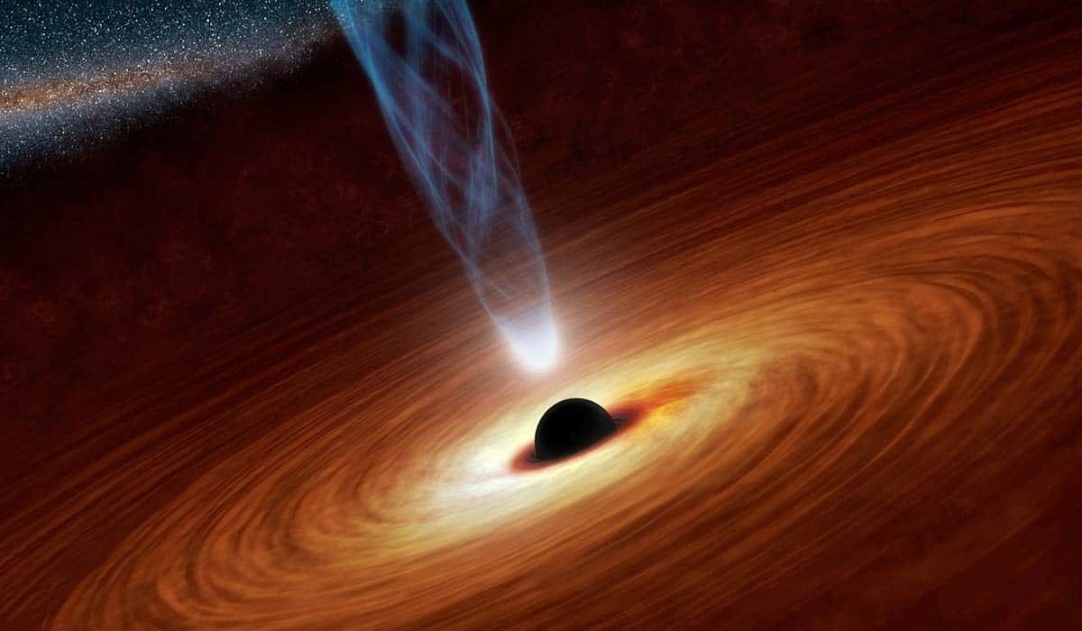 Which Galaxy Arms Extend From A Core Full Of Black Holes