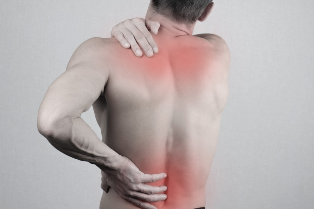 man with back pain