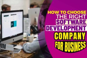 How To Choose The Right Software Development Company For Business