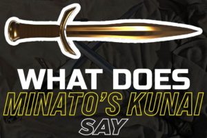 What Does Minatos Kunai Say?