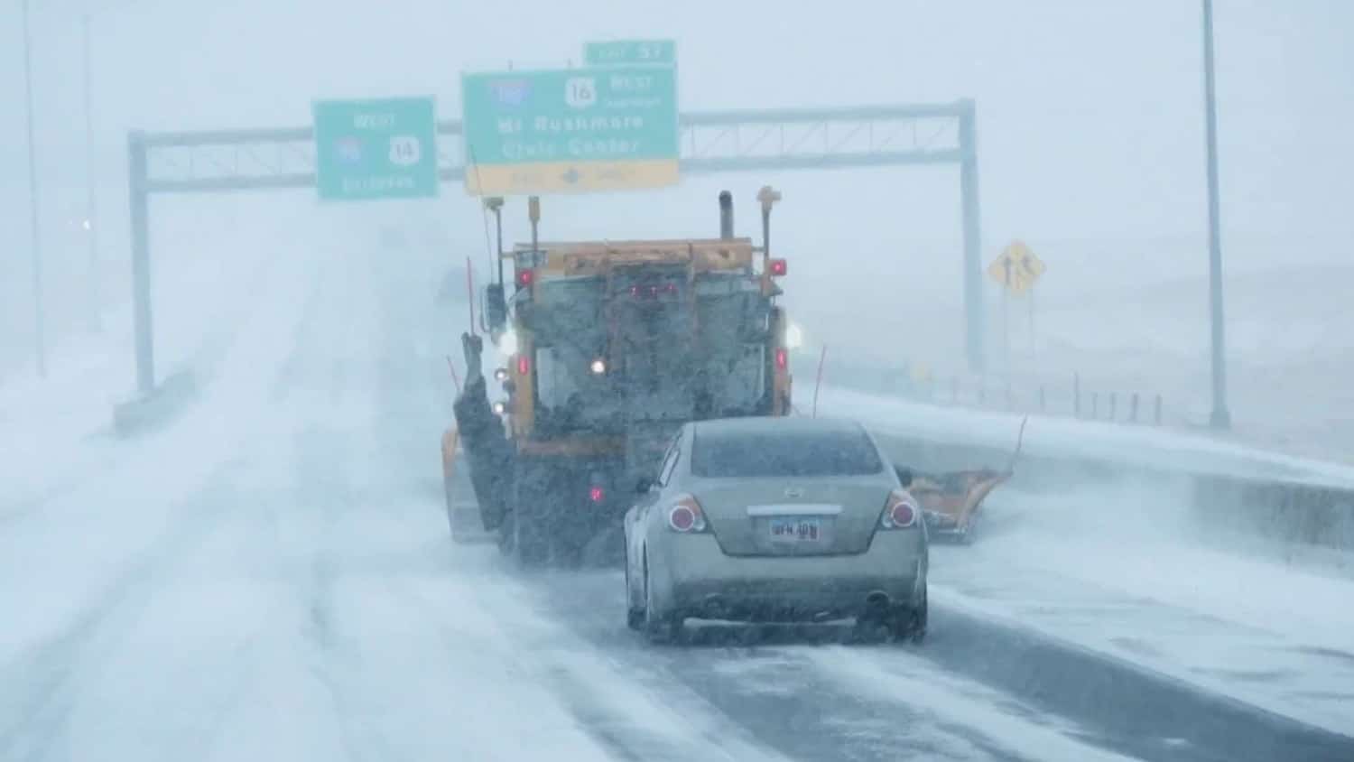 Winter Blizzard in Central Plains